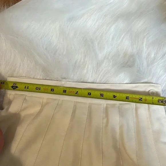 FAB Vintage CreamPleated High Waisted Skirt - Picture 10 of 10
